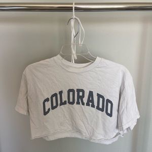 Brandy Melville cropped Colorado shirt